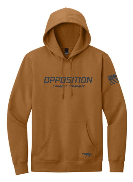 Oppo Branded Duck Brown Hooded Sweatshirt